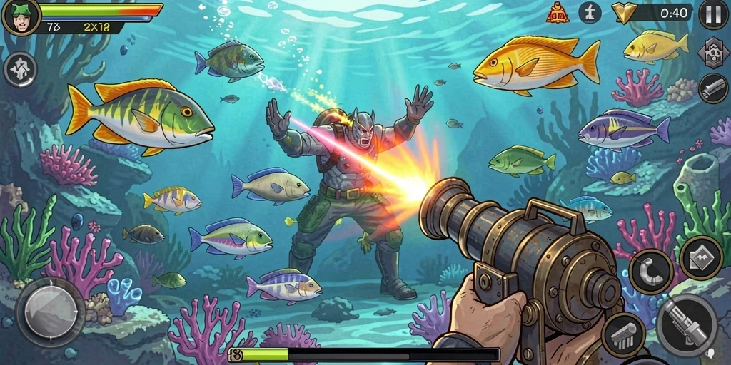 Tampilan menu utama game 8II yang menarik.