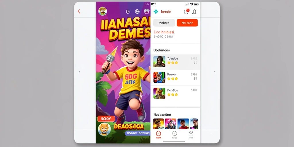 Tangkapan layar menampilkan karakter utama dalam pertempuran epic.
