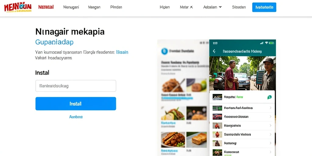 Tampilan antarmuka pengguna yang menarik.
