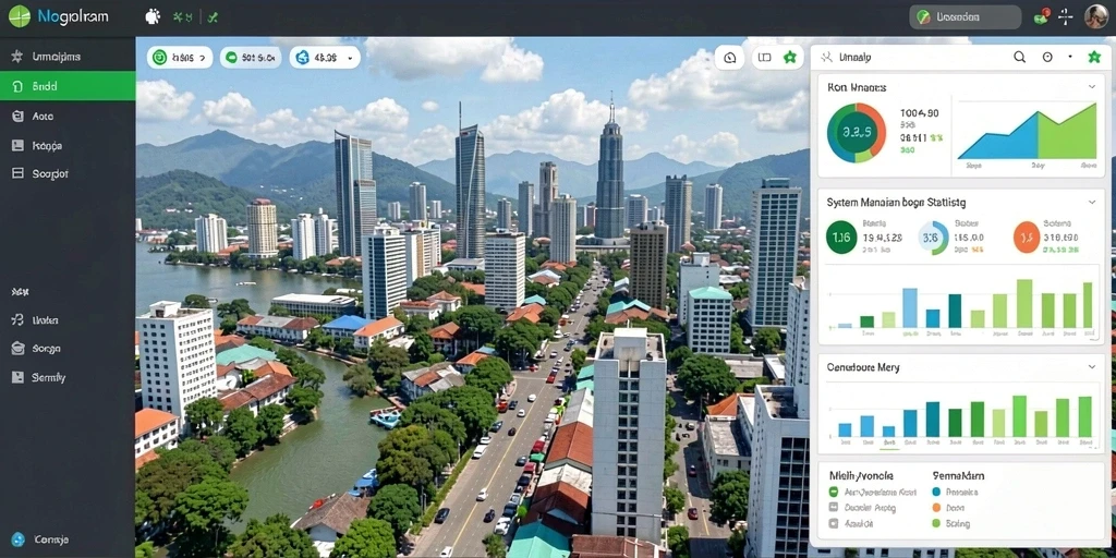 Tampilan utama dengan navigasi yang mudah.