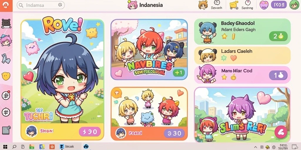 Tampilan awal permainan yang menarik.