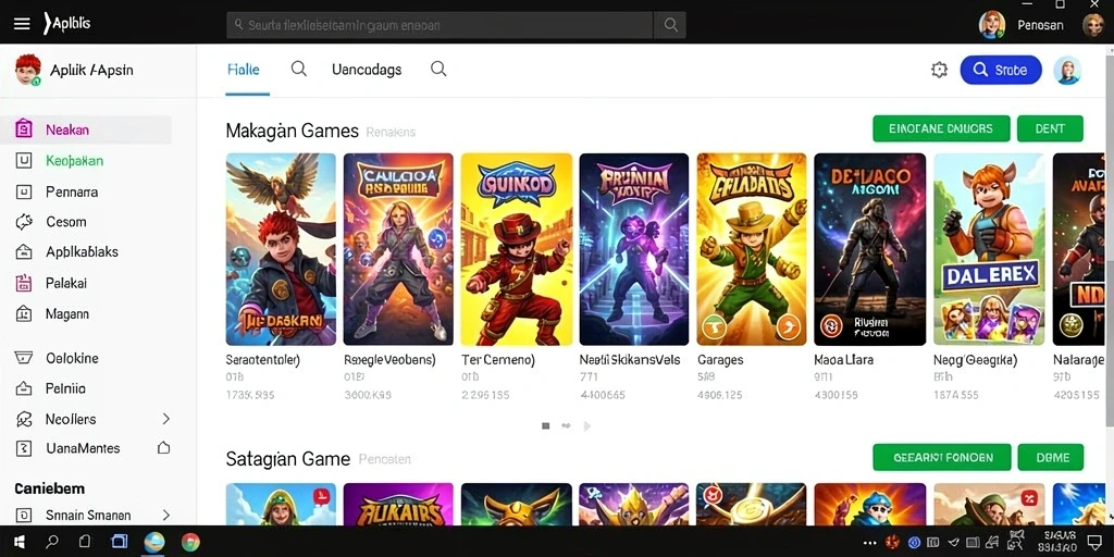 Tampilan awal yang menarik dengan pilihan slot beragam.