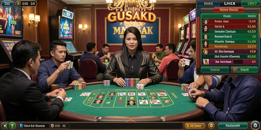 Tampilan antarmuka utama game yang menarik.