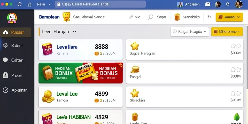 Tampilan menu utama yang menarik dan intuitif.